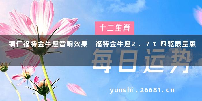 铜仁福特金牛座音响效果 福特金牛座2.7t四驱限量版